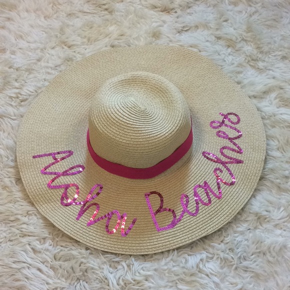 “none Accessories - Aloha Beaches floppy sun hat